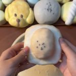 Golden Toast Squishy — actual product front view