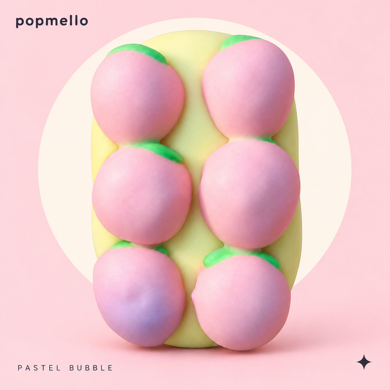 Pastel Bubble Squishy — Popmello designed main image based on actual product footage