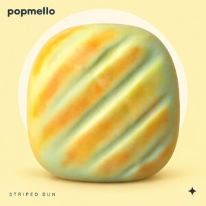 Striped Bun Squishy — Popmello designed main image based on actual product footage